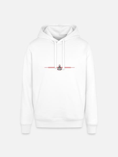 Badminton Line - Stanley/Stella SOUNDER Unisex Hoodie - white