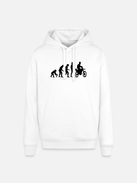 Human Evolution Enduro - Stanley/Stella SOUNDER Unisex Hoodie - white