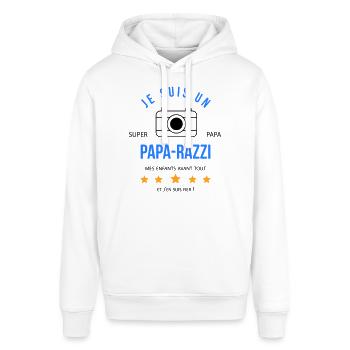 Papa razzi - Sweat à capuche SOUNDER Stanley/Stella Unisexe - blanc - Devant - Alina (178cm) & Michal (187cm)
