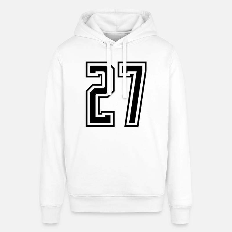 27 Numéro de numéro - Sweat à capuche SOUNDER Stanley/Stella Unisexe - blanc