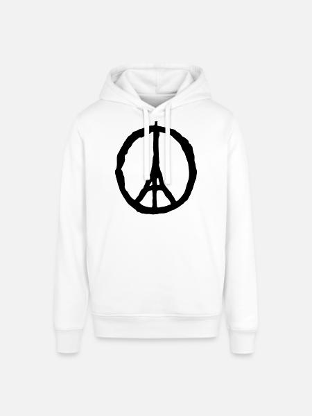 peace paris - Stanley/Stella Unisex Hoodie SOUNDER - Weiß