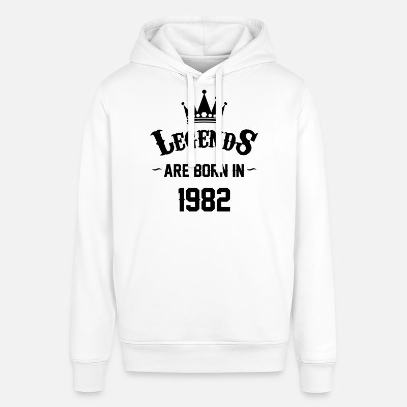 Les légendes naissent en 1982 - Sweat à capuche SOUNDER Stanley/Stella Unisexe - blanc