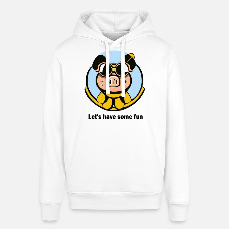 S’amuser avec le cochon - Sweat à capuche SOUNDER Stanley/Stella Unisexe - blanc