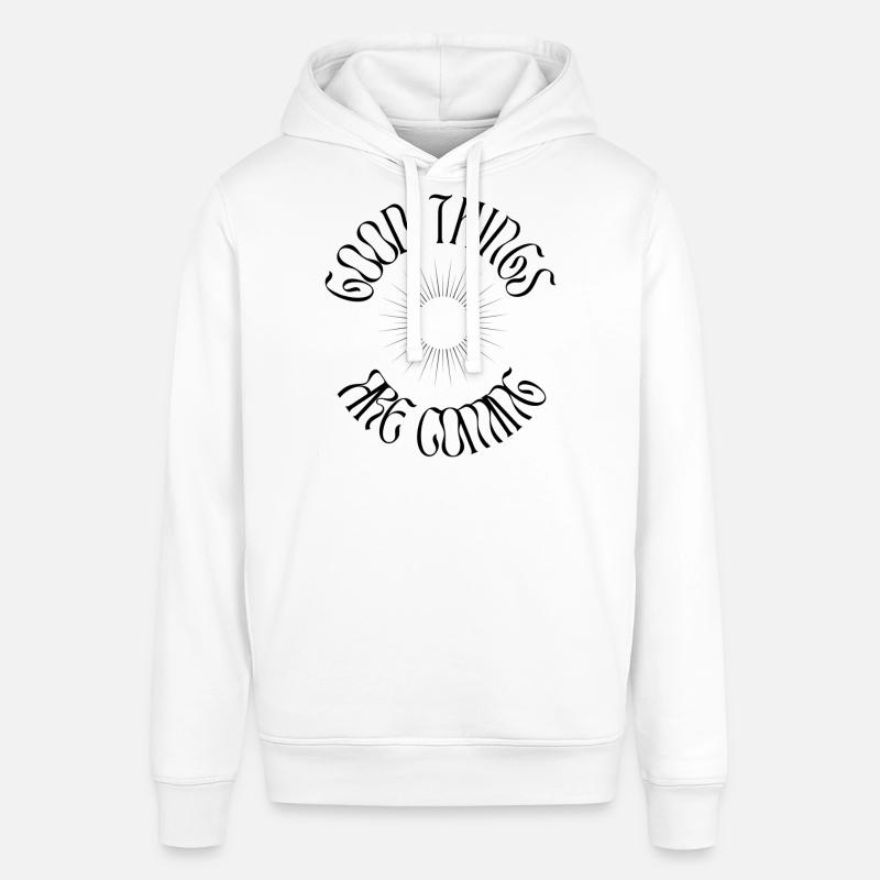 DE BONNES CHOSES ARRIVENT - NOIR - Sweat à capuche SOUNDER Stanley/Stella Unisexe - blanc