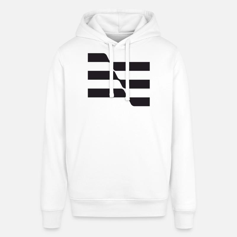 Conception de la vague noire - Sweat à capuche SOUNDER Stanley/Stella Unisexe - blanc