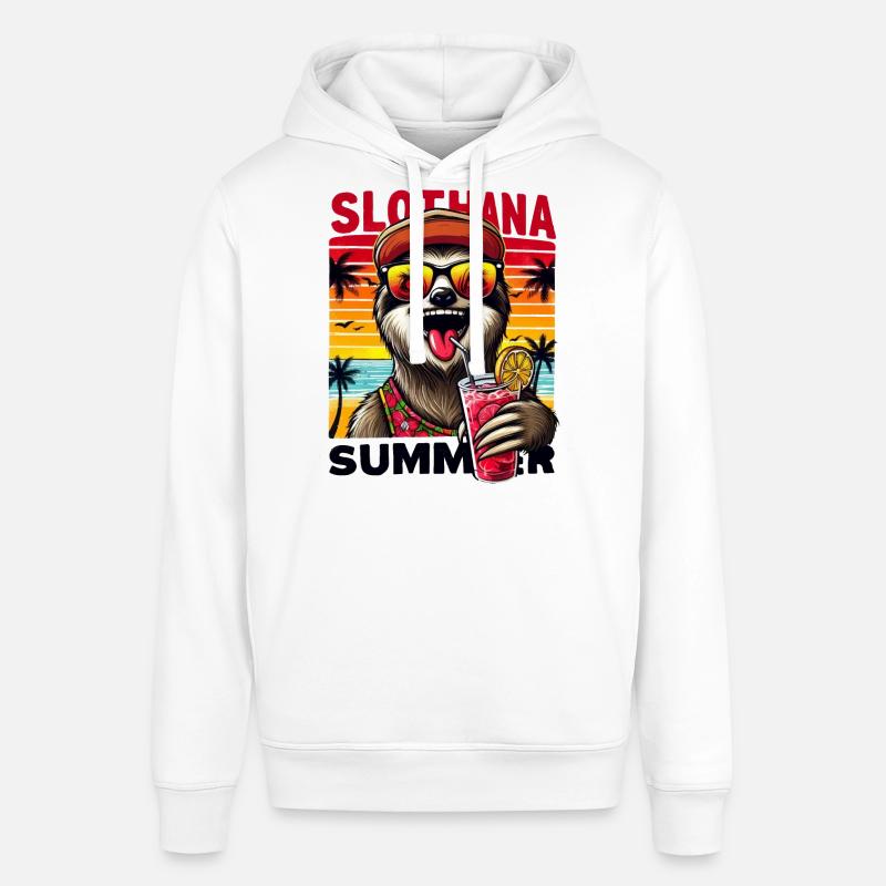 Slothana été - Sweat à capuche SOUNDER Stanley/Stella Unisexe - blanc
