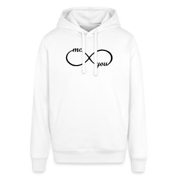 I love you forever u boyfriend girlfriend mum dad - Stanley/Stella SOUNDER Unisex Hoodie - white - Front - Alina (178cm) & Michal (187cm)