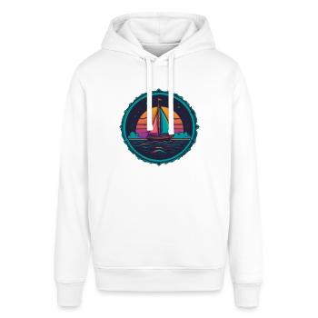 Ein Traum vom Boot - Stanley/Stella Unisex Hoodie SOUNDER - Weiß - Vorne - Alina (178cm) & Michal (187cm)
