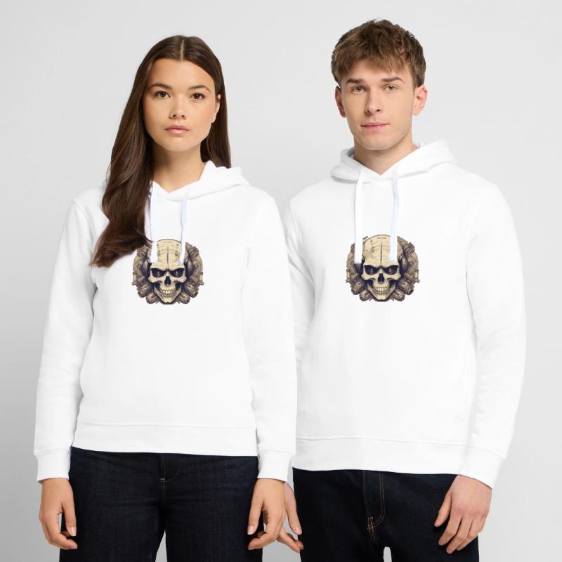 Bionic Skull - Comic Style Logo Stanley/Stella SOUNDER Unisex Hoodie