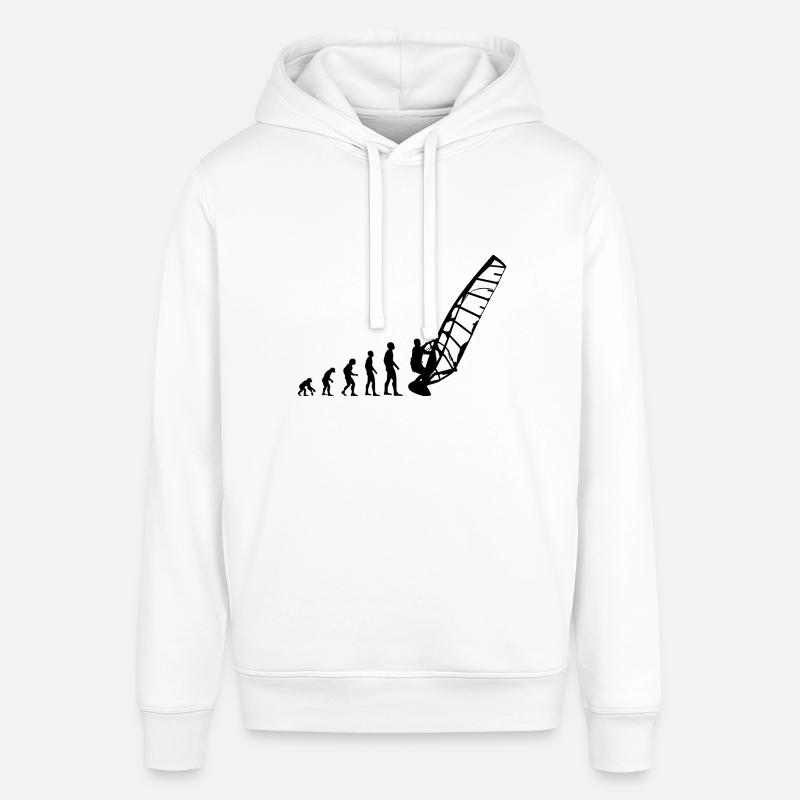 Windsurfer Surfing Windsurfing Windsurfing Evolution - Stanley/Stella SOUNDER Unisex Hoodie - white