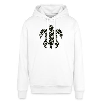 Mana Honu – Polynesian Turtle - Stanley/Stella Unisex Hoodie SOUNDER - Weiß - Vorne - Alina (178cm) & Michal (187cm)