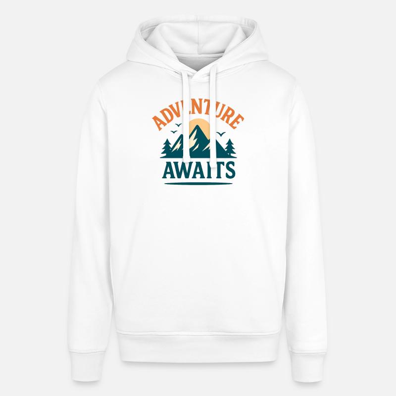Adventure Awaits – Explore More - Sweat à capuche SOUNDER Stanley/Stella Unisexe - blanc