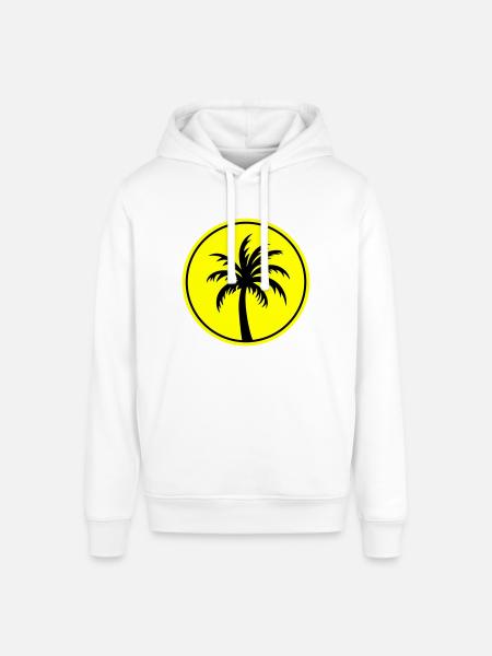 Palm Tree Holiday Beach - Stanley/Stella SOUNDER Unisex Hoodie - white