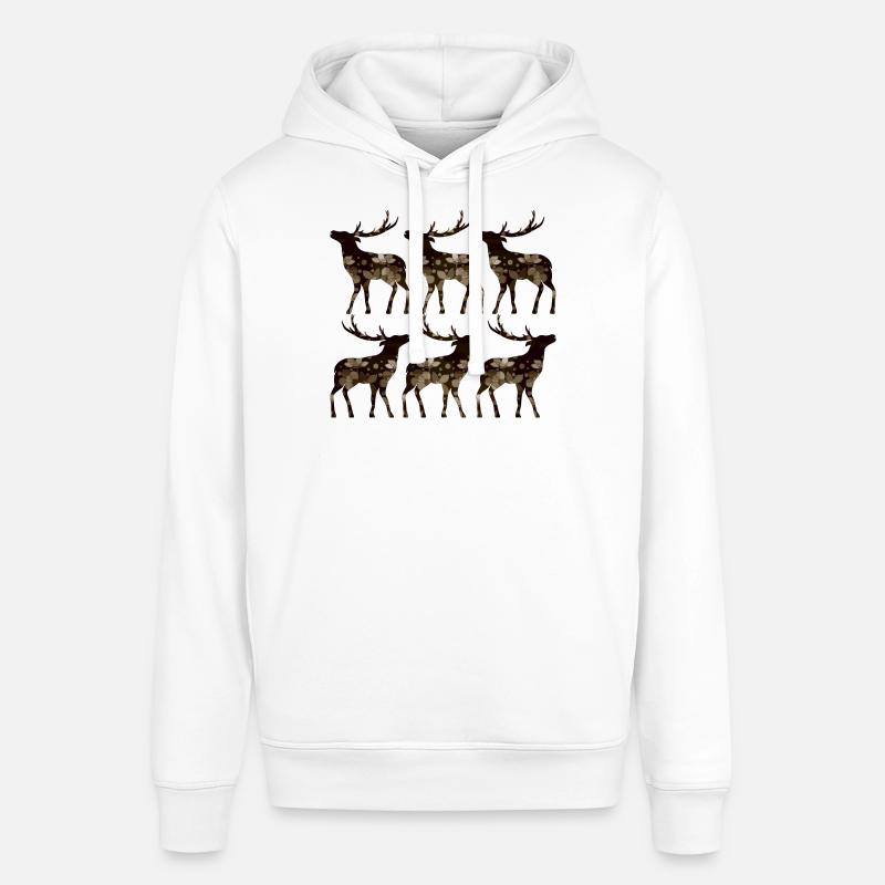 Cerf - Sweat à capuche SOUNDER Stanley/Stella Unisexe - blanc