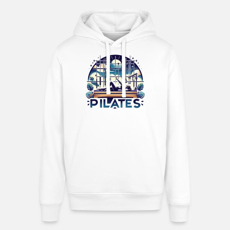 "Pilates" - Conception de studio dynamique - Sweat à capuche SOUNDER Stanley/Stella Unisexe - blanc