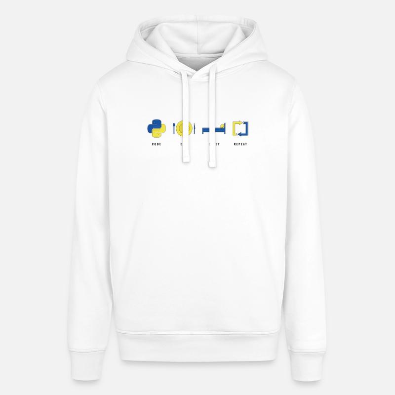 CODER PYTHON LIFE - Sweat à capuche SOUNDER Stanley/Stella Unisexe - blanc