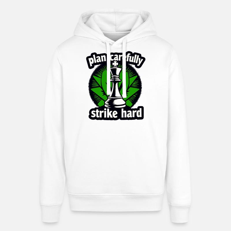 Schach plan carefully strike hard - Stanley/Stella SOUNDER Unisex Hoodie - white