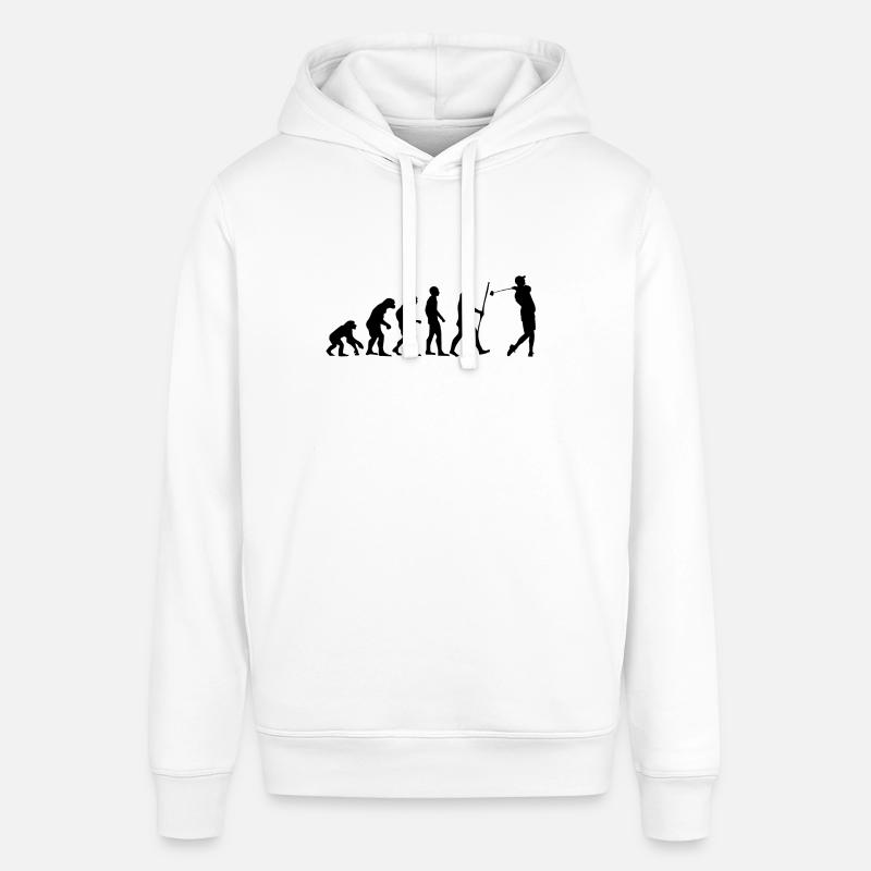 Evolution Golf comme un cadeau - Sweat à capuche SOUNDER Stanley/Stella Unisexe - blanc