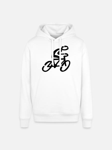 Cyclists Bicycle - Stanley/Stella SOUNDER Unisex Hoodie - white