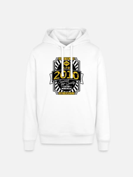 2010 JUNE - Stanley/Stella SOUNDER Unisex Hoodie - white