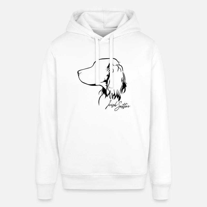 IRISH SETTER Profil Chiens Chien Wilsigns - Sweat à capuche SOUNDER Stanley/Stella Unisexe - blanc