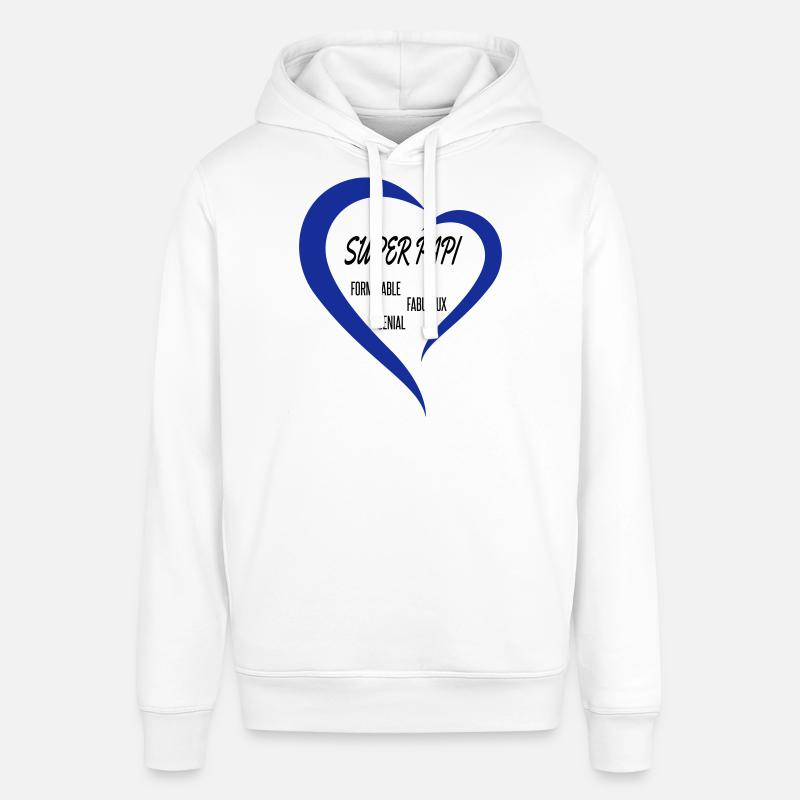 super papi coeur - Sweat à capuche SOUNDER Stanley/Stella Unisexe - blanc