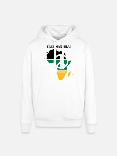 free mandela - Stanley/Stella Unisex Hoodie SOUNDER - Weiß