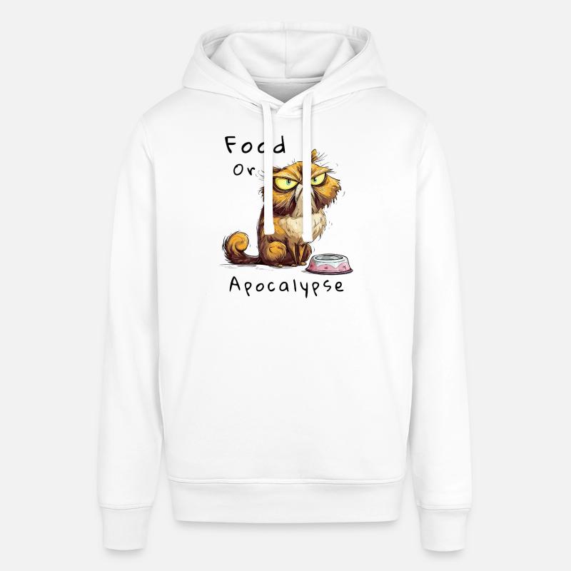 Futte oder Apokalypse – Katzenhumor - Stanley/Stella Unisex Hoodie SOUNDER - Weiß