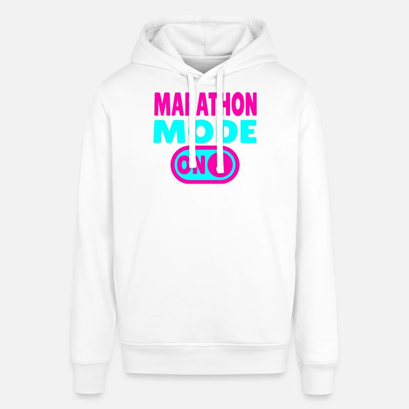 Mode marathon activé – Courir avec passion - Sweat à capuche SOUNDER Stanley/Stella Unisexe - blanc