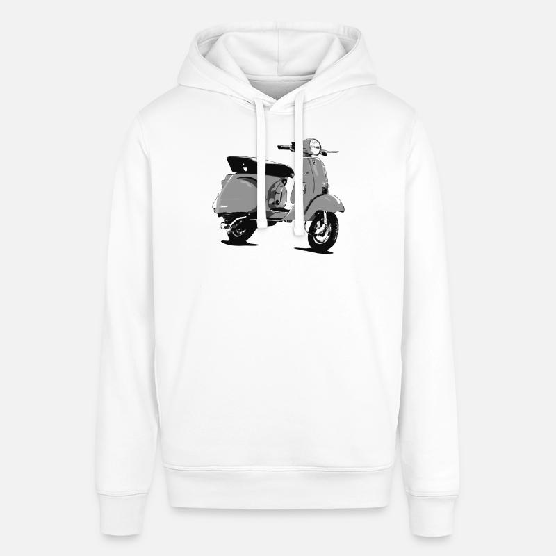 Oldtimer Roller Comic-Style (sw) - Sweat à capuche SOUNDER Stanley/Stella Unisexe - blanc