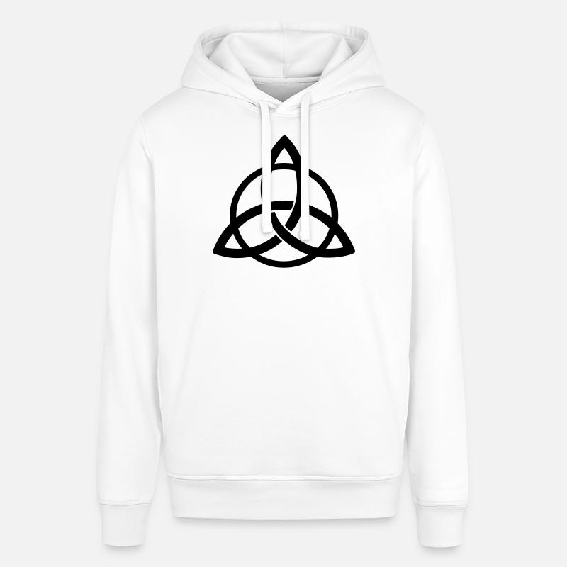 triquetra entrelacée symbole Néopaganisme celte - Sweat à capuche SOUNDER Stanley/Stella Unisexe - blanc