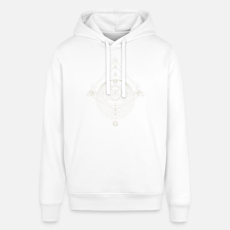 Conception de points abstraits - Sweat à capuche SOUNDER Stanley/Stella Unisexe - blanc