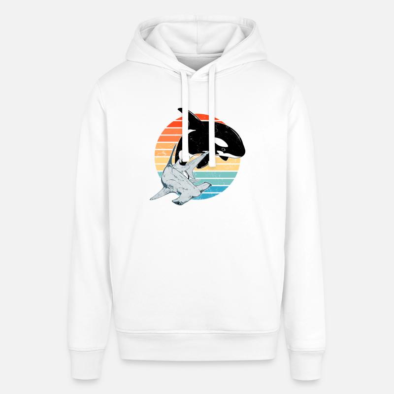 Orque requin-marteau - Sweat à capuche SOUNDER Stanley/Stella Unisexe - blanc
