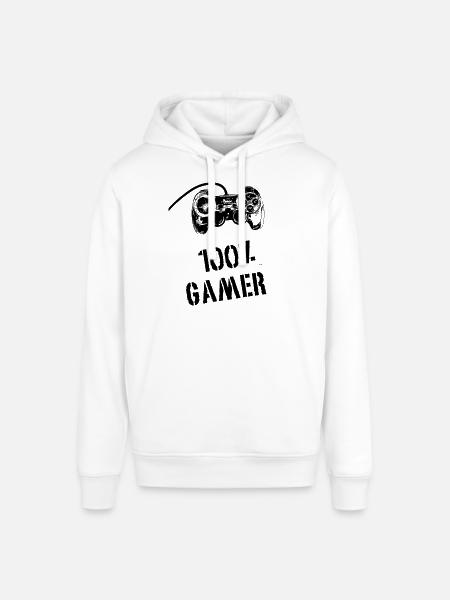 100% Gamer - Stanley/Stella SOUNDER Unisex Hoodie - white