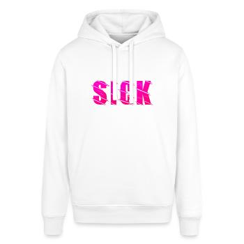 Sick design - Stanley/Stella SOUNDER Unisex Hoodie - white - Front - Alina (178cm) & Michal (187cm)