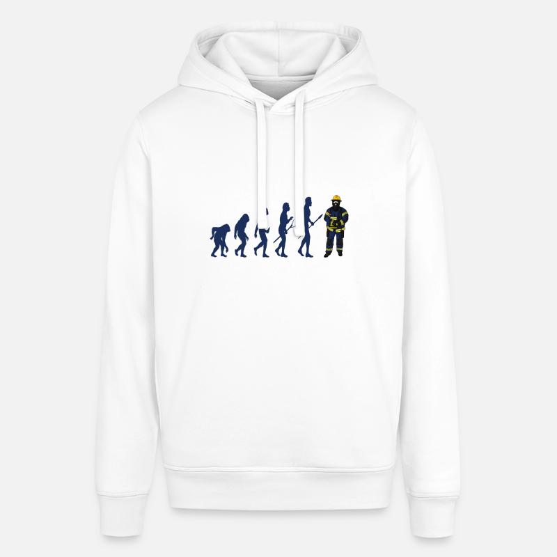 Pompier Evolution - Sweat à capuche SOUNDER Stanley/Stella Unisexe - blanc