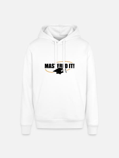 Master 2024 Masterabschluss Sponsion Promotion - Stanley/Stella Unisex Hoodie SOUNDER - Weiß