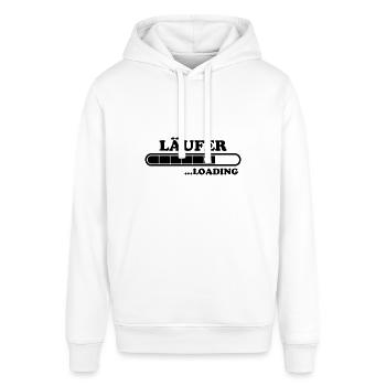 Läufer Spruch Fun Laufen Lustiges Läufer Geschenk - Stanley/Stella Unisex Hoodie SOUNDER - Weiß - Vorne - Alina (178cm) & Michal (187cm)