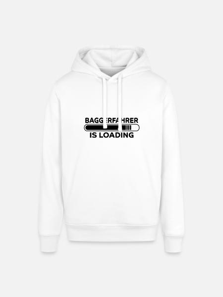 Baggerfahrer Spruch Lustiges Baggerfahrer Geschenk - Stanley/Stella Unisex Hoodie SOUNDER - Weiß