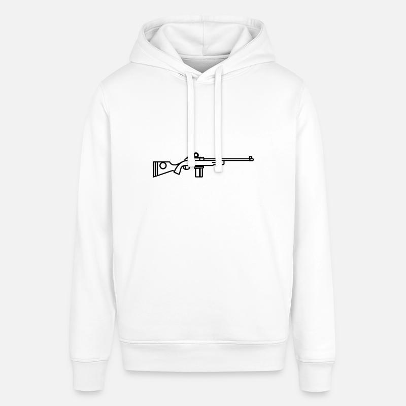 Fusil de chasse sniper - Sweat à capuche SOUNDER Stanley/Stella Unisexe - blanc