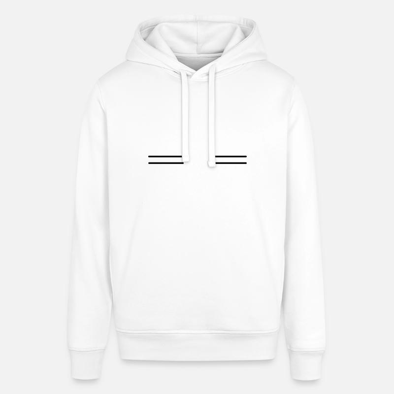 Deux doubles lignes - Sweat à capuche SOUNDER Stanley/Stella Unisexe - blanc