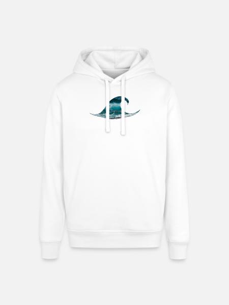 Wave ocean sea surfing - Stanley/Stella SOUNDER Unisex Hoodie - white