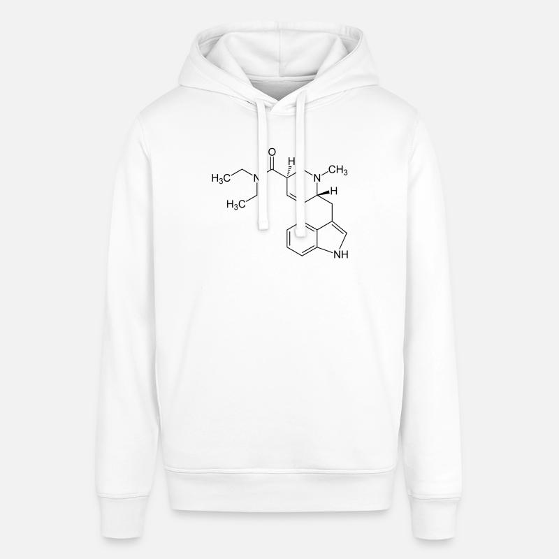 Molécule de LSD - Sweat à capuche SOUNDER Stanley/Stella Unisexe - blanc