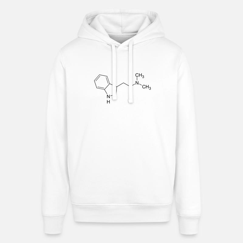 Molécule de DMT - Sweat à capuche SOUNDER Stanley/Stella Unisexe - blanc