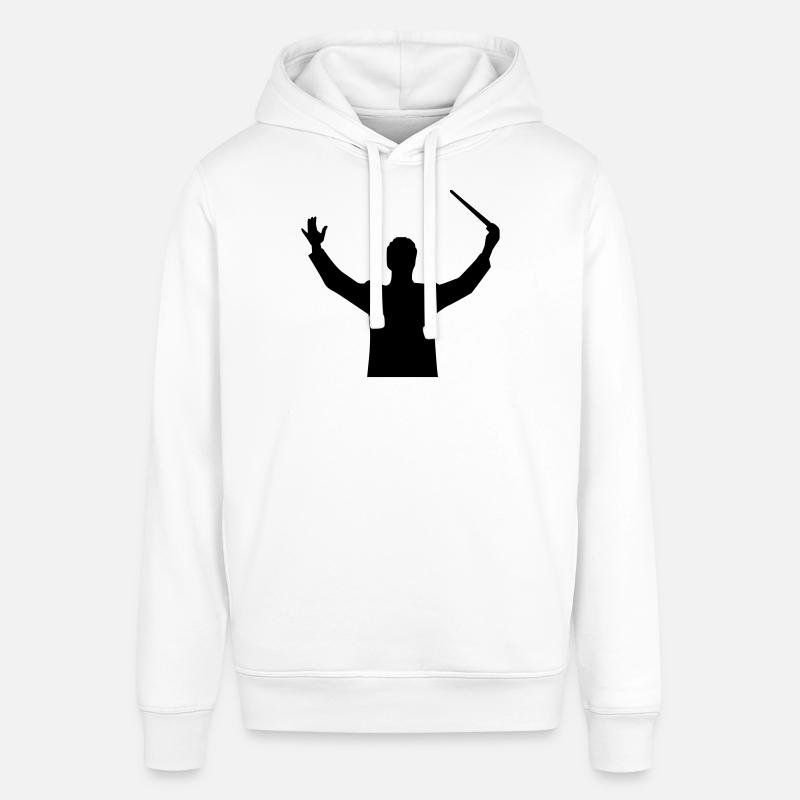 Chef d'orchestre - Sweat à capuche SOUNDER Stanley/Stella Unisexe - blanc