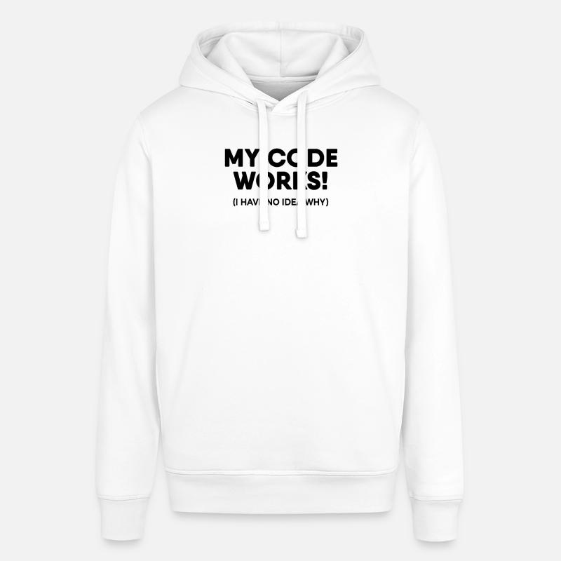 Programmer - My code works - Stanley/Stella SOUNDER Unisex Hoodie - white