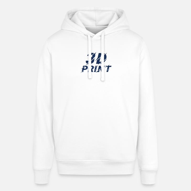 Imprimeur 3D Impression 3D - Sweat à capuche SOUNDER Stanley/Stella Unisexe - blanc