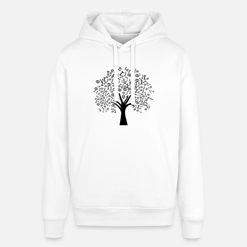 Programmer Binary Tree - Stanley/Stella SOUNDER Unisex Hoodie - white