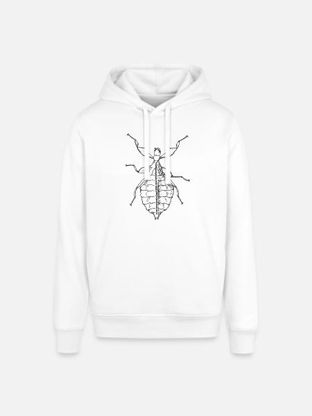 Walking Leaf - Phylliidae - Ghost Scarecrow - Stanley/Stella SOUNDER Unisex Hoodie - white