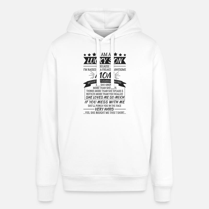 Fils d'une grande mère - Sweat à capuche SOUNDER Stanley/Stella Unisexe - blanc